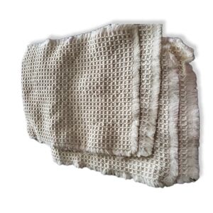 Set of 4 Crochet Knit Placemats-Cream